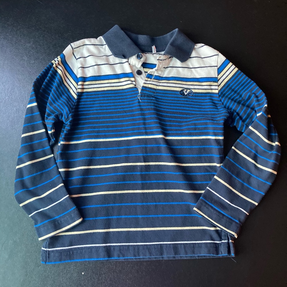 Blue and White Striped Shirt